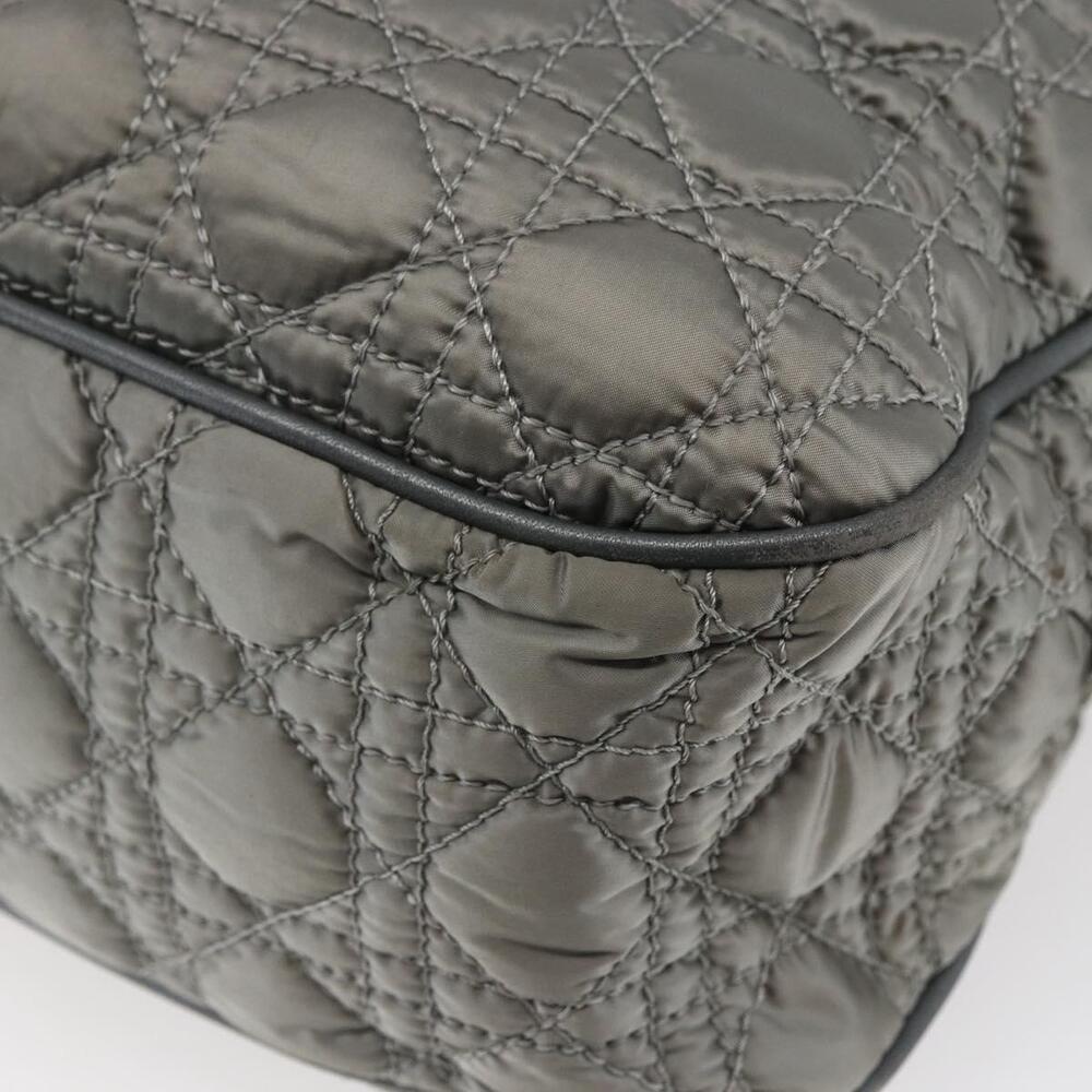 Christian Dior Canage Hand Bag Nylon Gray Silver Auth 147959 - Picture 16 of 16